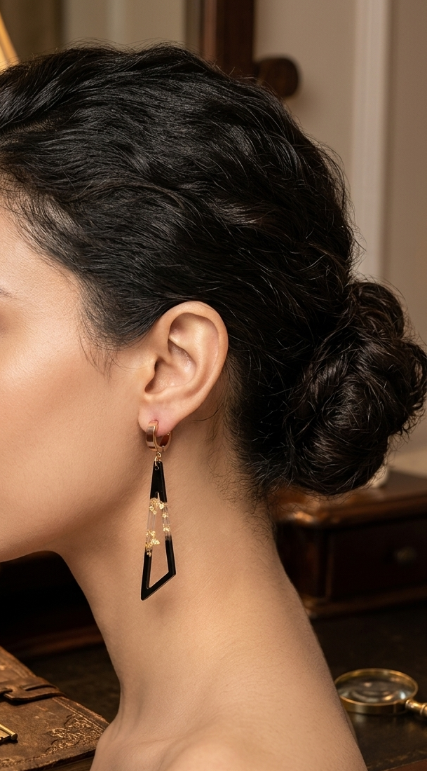 Black Ombre Hoops