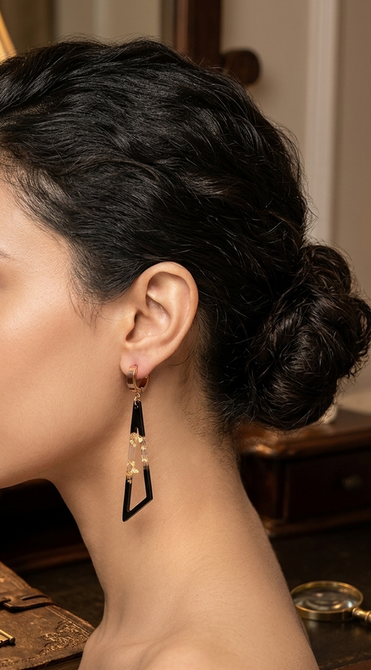 Black Ombre Hoops