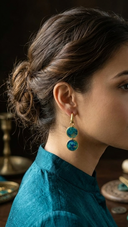 Deep Sea Swirl Resin Drops