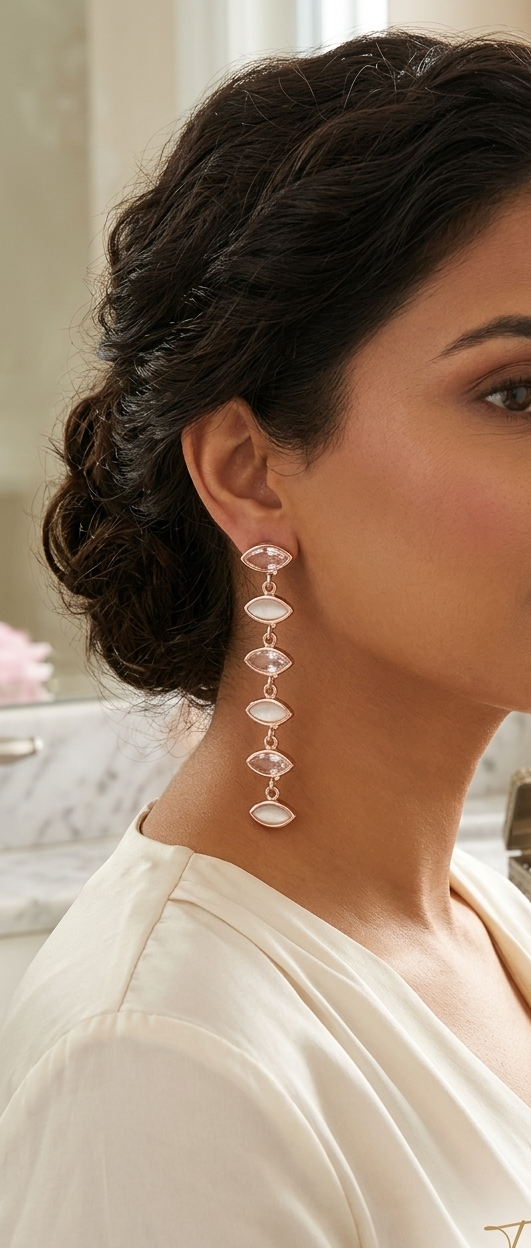 Rose Eye Danglers