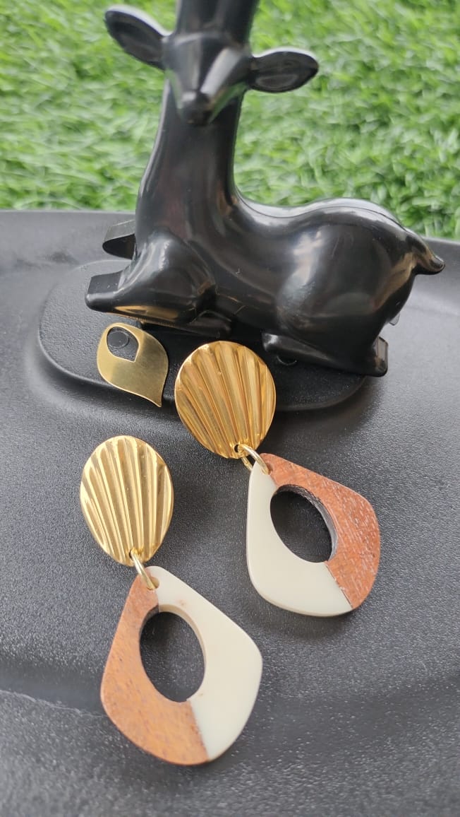 Tidal Wood Earrings