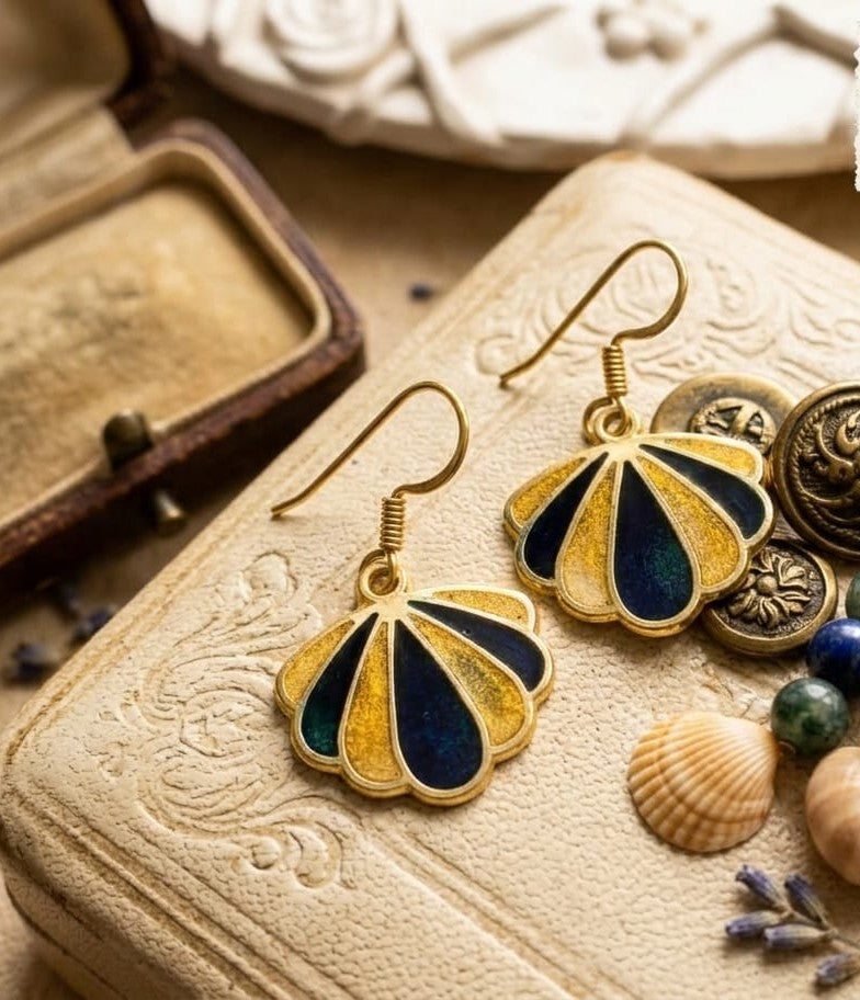 Art Deco Shell Drops
