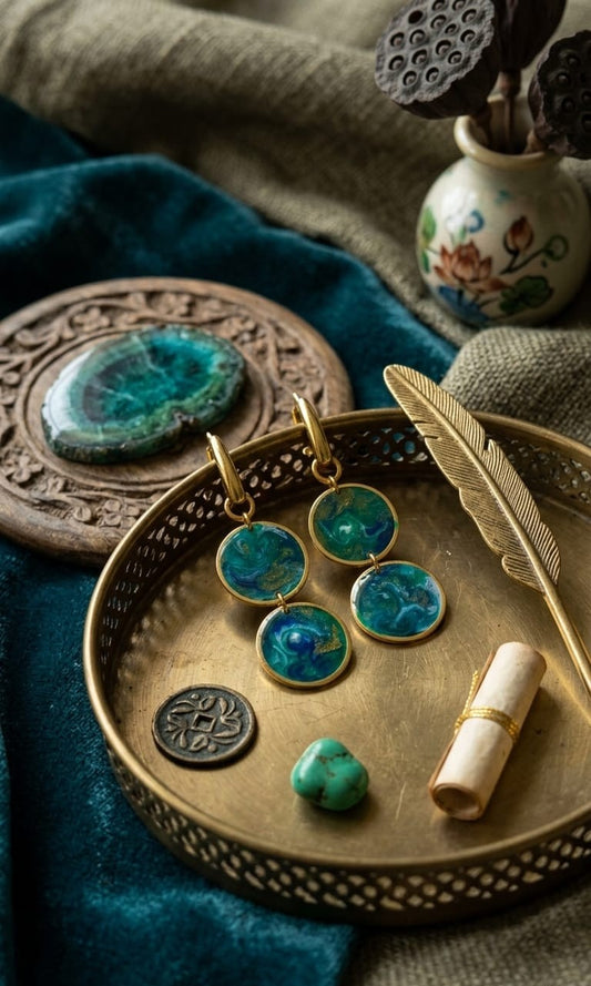 Deep Sea Swirl Resin Drops