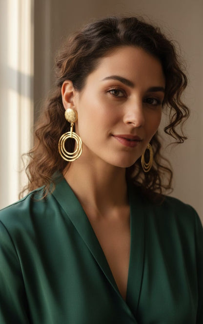 Glitz and Gold Earrings
