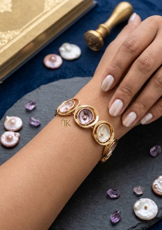 Luna Petal Bracelet Pink