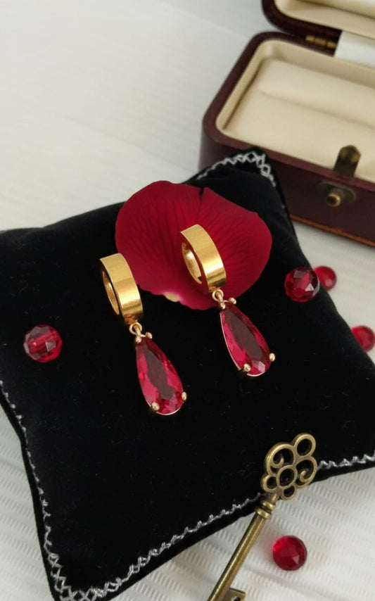 Ruby Orbit Hoops