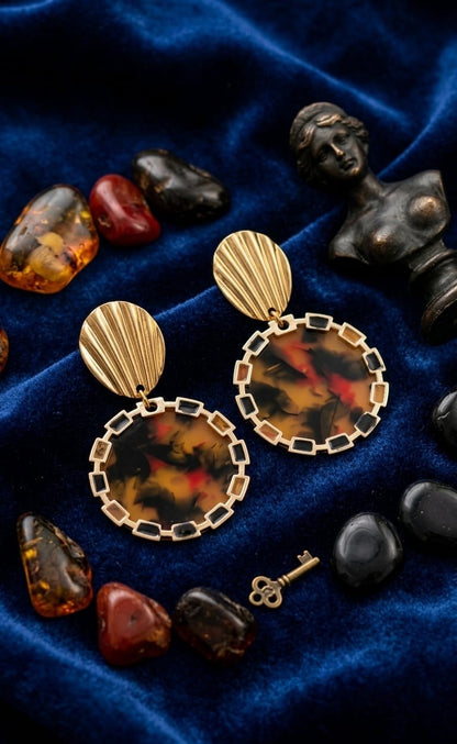 Golden Galaxy Danglers