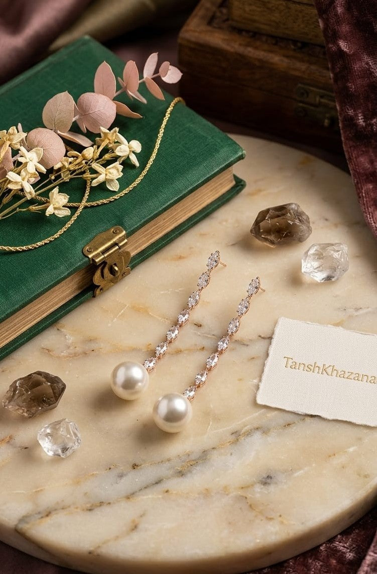 Luxe Linear Stone Drops